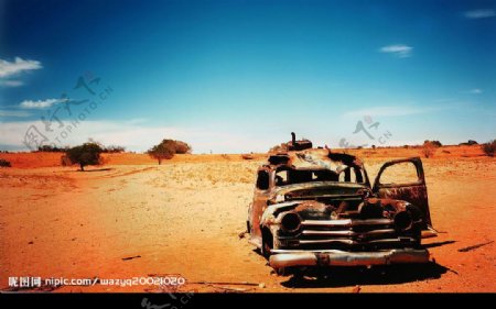 沙漠之车图片