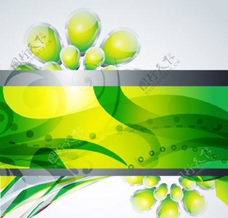 绿色抽象动感线条鸡蛋圆图片
