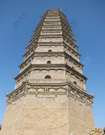 寺庙塔图片