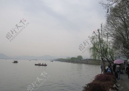 杭州西湖断桥近景图片