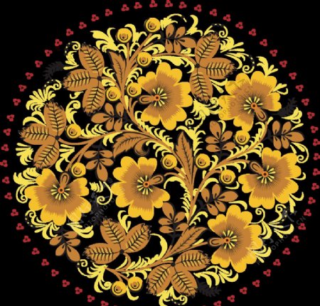 古典花纹花边底纹透明png图片