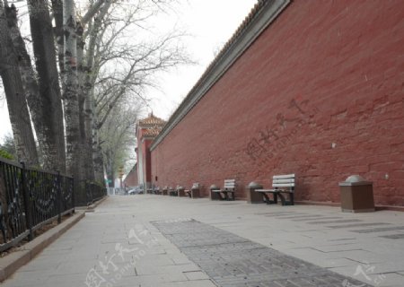 长安街城墙图片