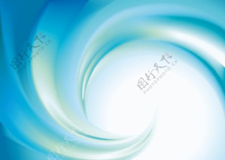 蓝色柔和动感线条商务科技背景图片