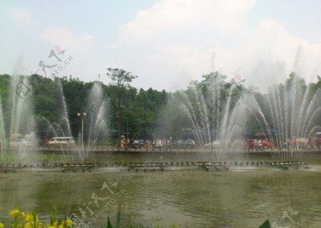 广州云台花园喷泉图片