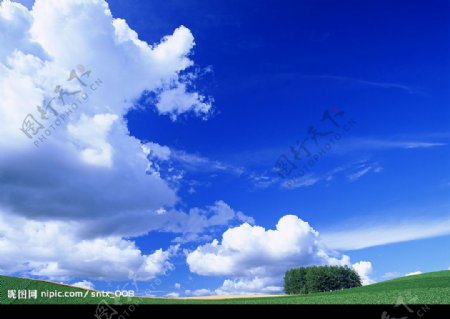 蓝天云彩图片