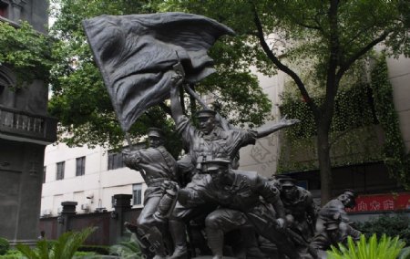 南昌起义雕塑图片