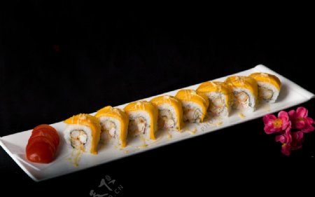 大虾芒果寿司图片