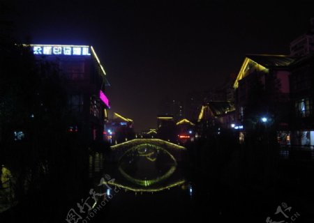 杭州信义坊夜景图片