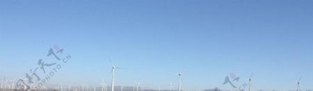 亚洲最大的风力发电场图片