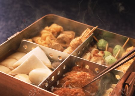 日本料理关东煮高清摄图片
