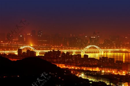 钱江夜景图片