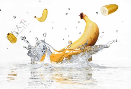 高清香蕉落水图片