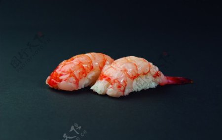 敲虾寿司图片
