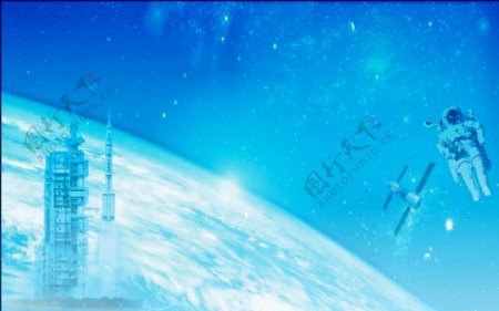 中国航天背景图片