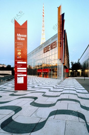 风景名胜建筑景观旅游印记维也纳展览中心维也纳展览中心图片