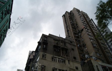 旅游印记台北街道城市一角大楼图片