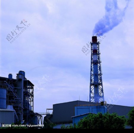 环境污染烟囱图图片