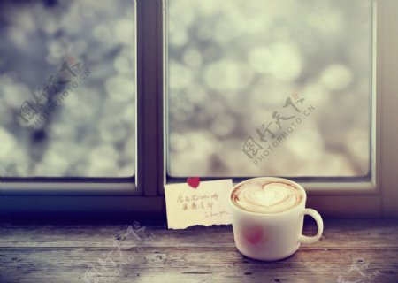 冬日的咖啡图片