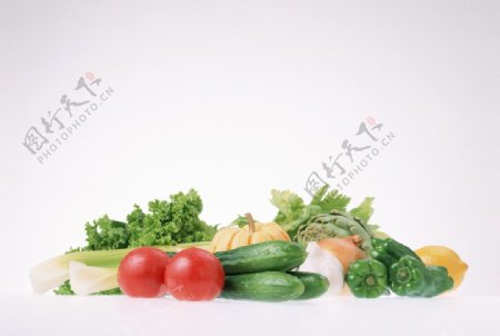 纯背景艺术蔬菜图片