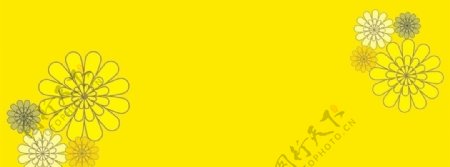黄色菊花底图图片
