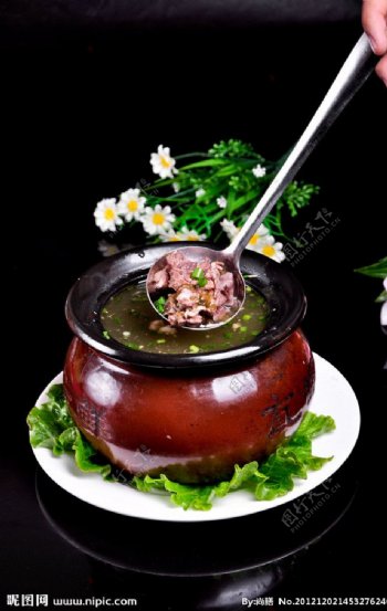 排骨绿豆紫菜汤图片