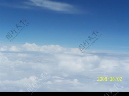 航拍的云层图片