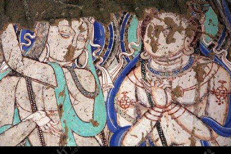 吐鲁番千佛洞壁画之二图片