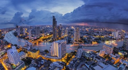 泰国曼谷迷人夜景图片