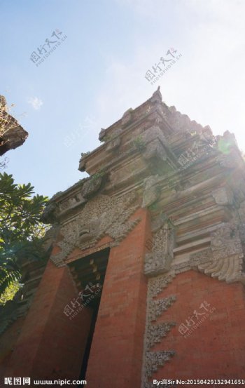 印尼宫殿大门图片