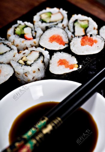 高清日式寿司图片