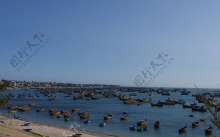 印度美奈渔村图片