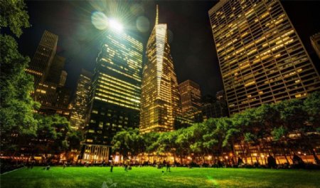 纽约中央公园夜景图片