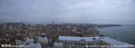 威尼斯城市俯瞰图片