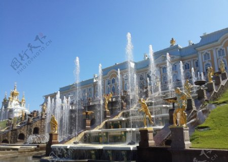 叶卡捷琳娜花园喷泉图片