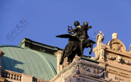 维也纳国家歌剧院雕像图片