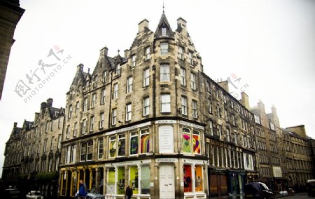 苏格兰繁华街道图片
