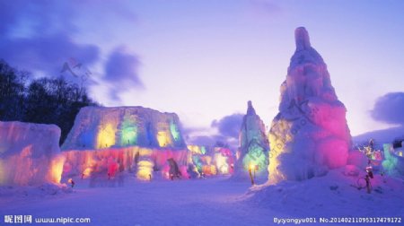 北海道雪景图片