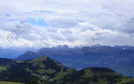 瑞士瑞吉山风光图片