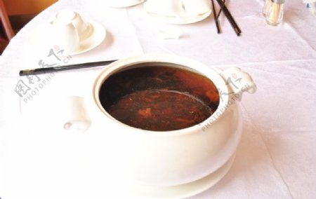 茶树菇炖水鸭图片