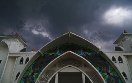 马六甲海上清真寺图片