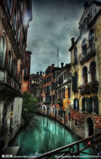 威尼斯水城河道图片