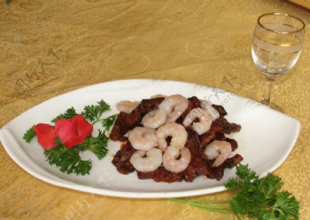 上海虾爆鳝图片
