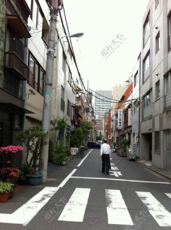 日本商业街道图片
