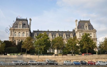 塞纳河巴黎市政厅图片