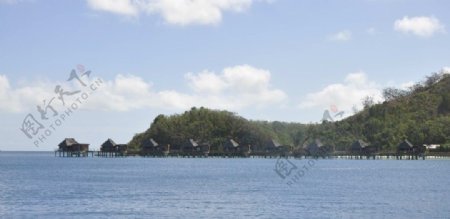 斐济维提岛旅游度假村海边风光图片