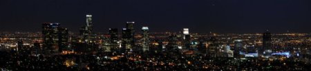 洛杉矶美丽的城市夜景图片