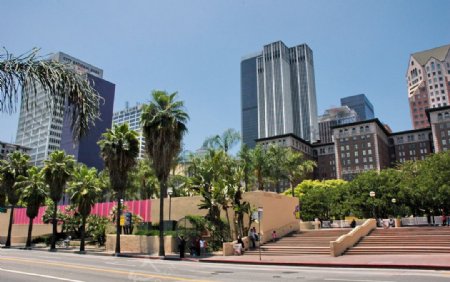洛杉矶金融区街心花园图片