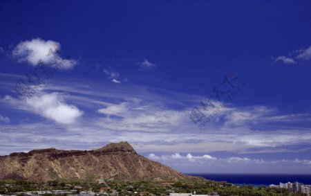 夏威夷的钻头山图片