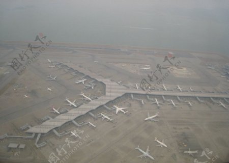 香港囯际机场停机坪图片