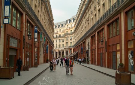 巴黎巴黎的內街图片